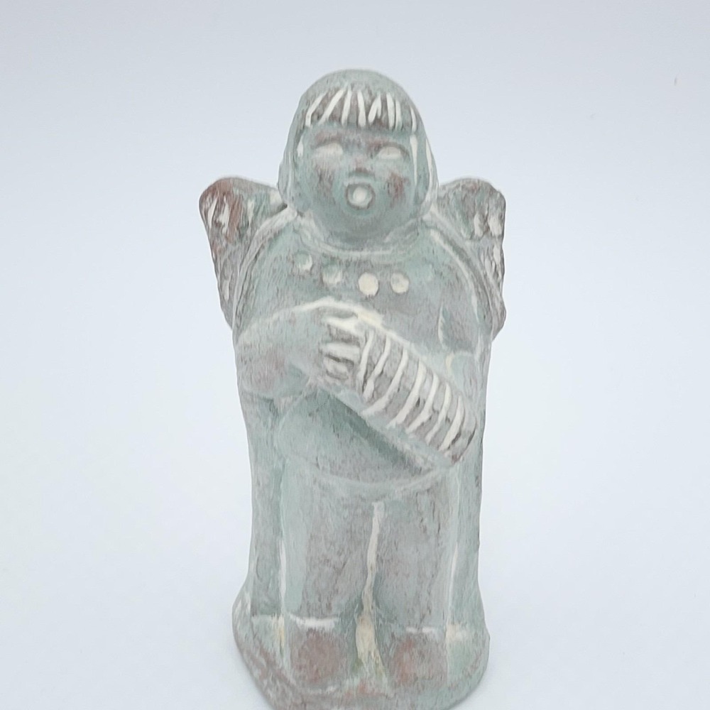 Vintage 1986 Isabel Bloom Squeeze Box Angel Concrete Figurine Sculpture Signed - Picture 5 of 10